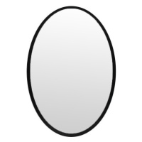 Nástěnné zrcadlo Oval 40x60 cm, černé