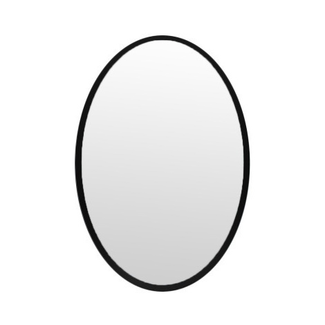 Nástěnné zrcadlo Oval 40x60 cm, černé Asko