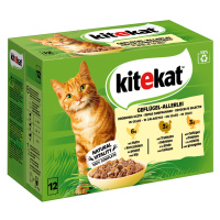 Kitekat kapsičky 48 x 85 g - Drůbeží mix v želé