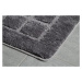 RIDDER DELHI Koupelnová předložka 50x80cm s protiskluzem, 100% polyester, tmavě šedá 1712300