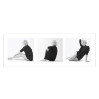 Umělecký tisk Marilyn Monroe - Sweater Triptych, (95 x 33 cm)