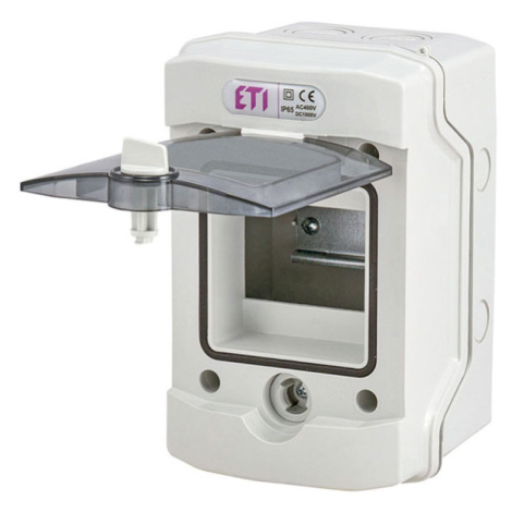 ETI Nástěnná rozvodnice ETI IP65 1-radová 4M ECH-4G