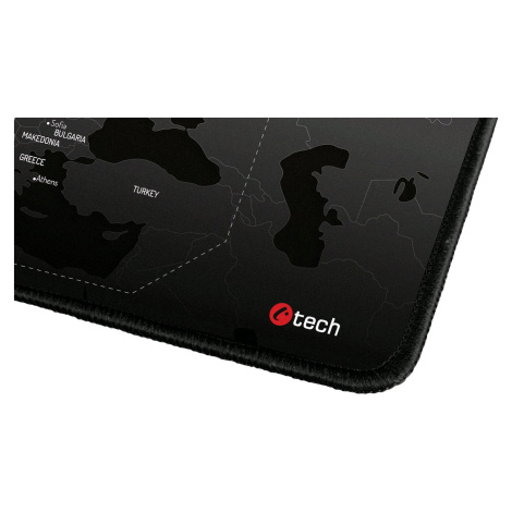 Podložka pod myš C-TECH MP-01W (World), 900x270x4mm, obšité okraje