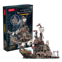 Puzzle 3D Pirátský přístav Tortuga 218 dílků