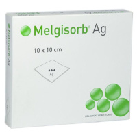 Melgisorb Ag 10x10 cm alginátové krytí se stříbrem 10 ks
