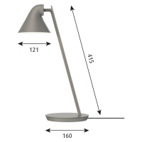 Louis Poulsen Louis Poulsen NJP Mini LED stolní lampa taupe
