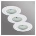 Briloner LED vestavné světlo Attach Dim, IP44, sada 3 kusů, bílé
