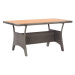 Zahradní stůl šedý 120 × 70 × 66 cm masivní akáciové dřevo, 316586