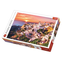 Puzzle Západ slunce nad Santorini, Řecko 1000 dílků