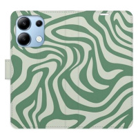 iSaprio Flip pouzdro Zebra Green 02 pro Xiaomi Redmi Note 13