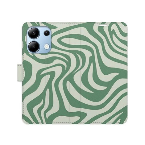 iSaprio Flip pouzdro Zebra Green 02 pro Xiaomi Redmi Note 13