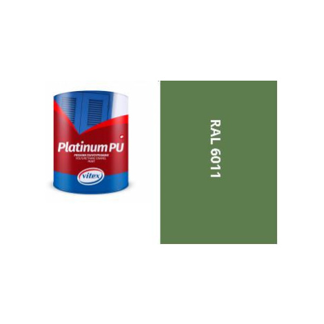 VITEX PLATINUM - barva na dřevo a kov MATNÁ RAL 6011 ŘEZEDOVĚ ZELENÁ 0,75L