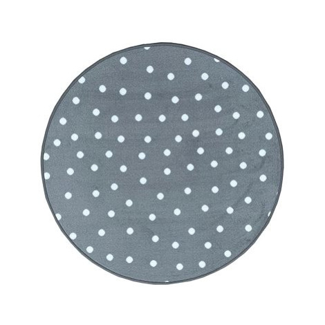 Dětský koberec Puntík šedý kruh Vopi