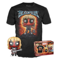 Funko POP! & Tee Box Marvel Deadpool Heavy Metal L Černá