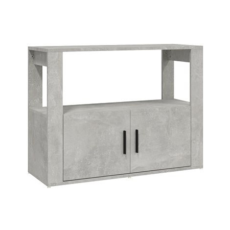 Příborník betonově šedý 80×30×60 cm kompozitní dřevo SHUMEE