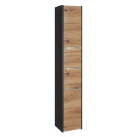 TP Living Koupelnová skříňka S33 170 cm antracit/dub artisan