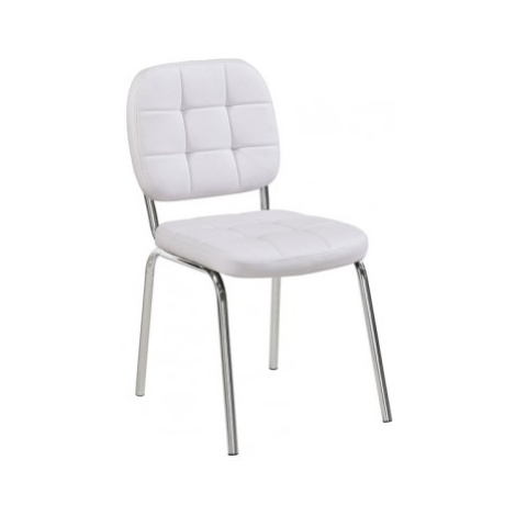 Jídelní židle Emilia, bílá ekokůže Asko