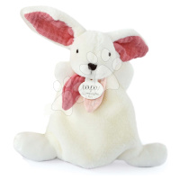 Plyšový zajíček Bunny Happy Boho Doudou et Compagnie bílý 17 cm v dárkovém balení od 0 měsíců
