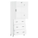 vidaXL Skříň highboard bílá 69,5 x 34 x 180 cm kompozitní dřevo