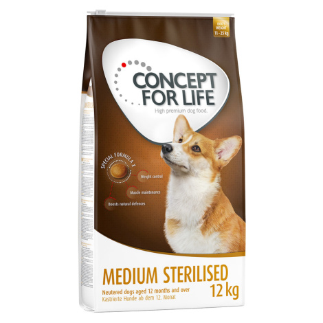Concept for Life granule, 12 kg - 10 % sleva - Medium Sterilised