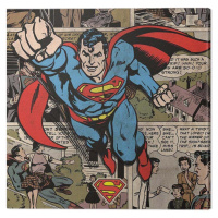 Obraz na plátně Superman - Burst, (40 x 40 cm)