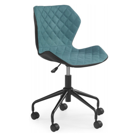 HALMAR Kancelářská židle Dorie tyrkysová/černá