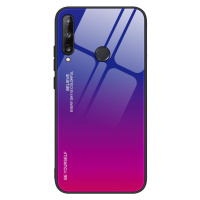 Gradient Glass tvrzené temperované sklo 9H na zadní část na Huawei P40 Lite E pink-purple