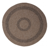 Koberec Indiana 08866A JUTE / BLACK kruh