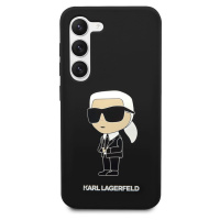 Karl Lagerfeld Liquid Silicone Ikonik NFT kryt Samsung Galaxy S23+ černý