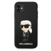 Zadní kryt Karl Lagerfeld Liquid Silicone Ikonik NFT pro Apple iPhone 11, černá