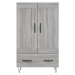 vidaXL Skříň highboard šedá sonoma 69,5 x 31 x 115 cm kompozitní dřevo