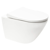 WC závěsné VitrA Integra Rim-Ex včetně sedátka se soft close, zadní odpad 7041-003-6285