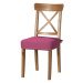 Dekoria Sedák na židli IKEA Ingolf, růžová, židle Inglof, Loneta, 133-60