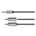 Kabel KRUGER & MATZ JACK 3.5 stereo/2xCINCH 1,8m KM1214 Basic