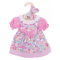 Bigjigs Toys Růžové květinové šaty pro panenku 38 cm