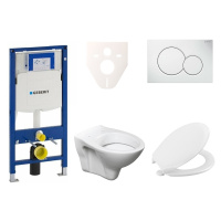 Cenově zvýhodněný závěsný WC set Geberit do lehkých stěn / předstěnová montáž+ WC S-Line S-line 