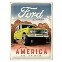 Plechová cedule Ford - Bronco - Pride of America, (30 x 40 cm)