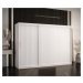 Šatní skříň Abi Riflo Wave 1 Barva korpusu: Bílá, Rozměry: 250 cm, Dveře: Bílá - bez zrcadla