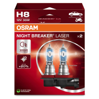 Osram Night Breaker H8 Autožárovky +150M +150% Jasnější Světlo