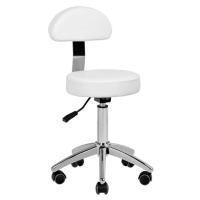 Kosmetická židle s opěradlem Barva: bílá