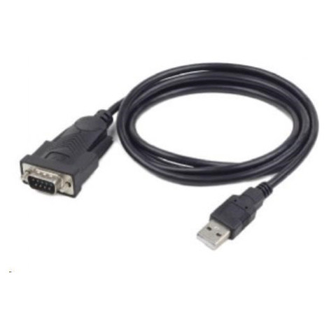 GEMBIRD Kabel adapter USB-serial 1, 5m 9 pin (com), černý