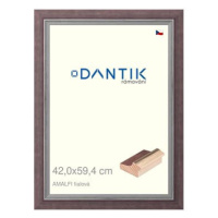 DANTIK rámeček 42 × 59,4, AMALFI fialový plexi čiré