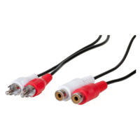 Audio kabel AQ OK025Y 2x RCA (m)/2x RCA (f), 2,5m