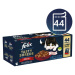 Felix Tasty Shreds Multipack hovězí, kuře, kachna, krůta 44x80g