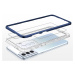 Silikonové pouzdro hybrid s barevným rámem na Samsung Galaxy S21 5G Blue
