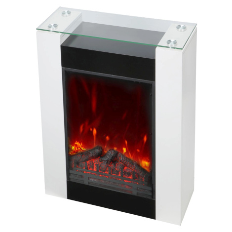 EL Fuego Elektrický krb Tessin bílý, 900/1 800 W, 58 x 79,5 x 17 cm