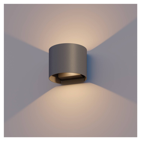 Calex Venkovní nástěnné svítidlo Calex LED Oval, nahoru/dolů, výška 10 cm
