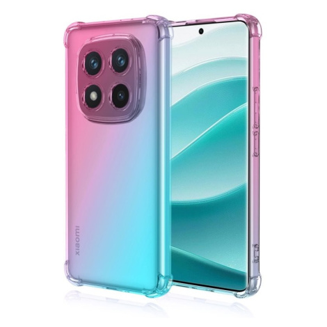TopQ Kryt Xiaomi Redmi Note 14 Pro+ 5G Shock duhový mentolovo-růžový 136943