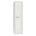Maridex Šatní skříň REST R01 Maridex 50/195/51 barevné provedení: craft bílý/šedá/růžové úchyty