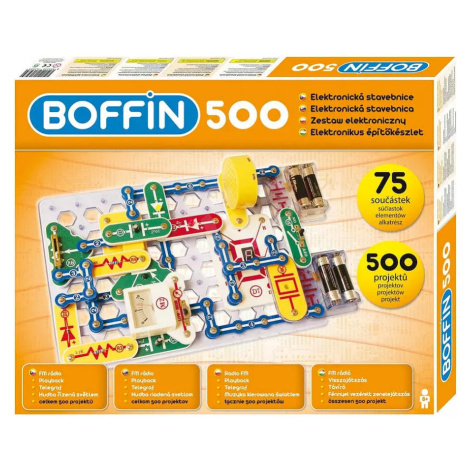 Boffin 500 projektů 75 součástek na baterie elektronická STAVEBNICE